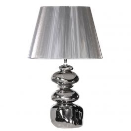 Lampe weiss silber